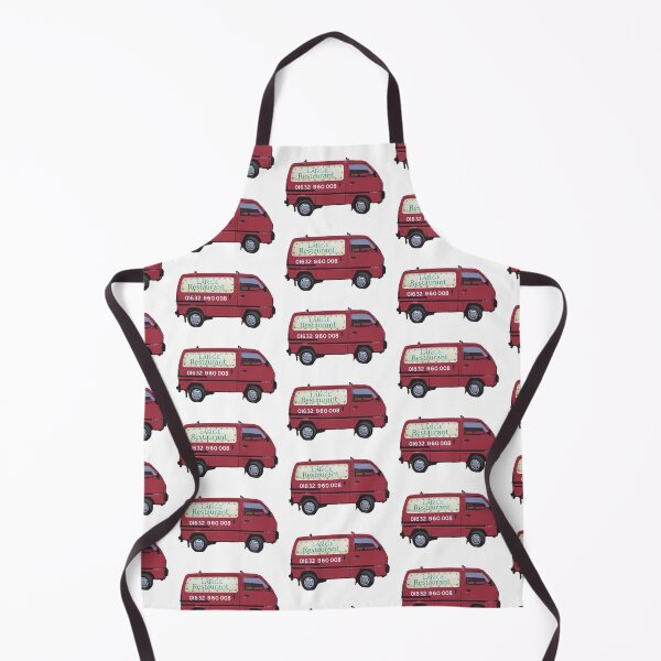 Item preview, Doc Martin Bert Large Large Restaurant Red Van Cornwall Portwenn Pattern designed and sold by SonnyBoyDesigns.
