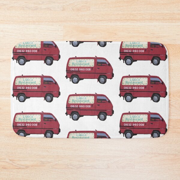 Item preview, Doc Martin Bert Large Large Restaurant Red Van Cornwall Portwenn Pattern designed and sold by SonnyBoyDesigns.