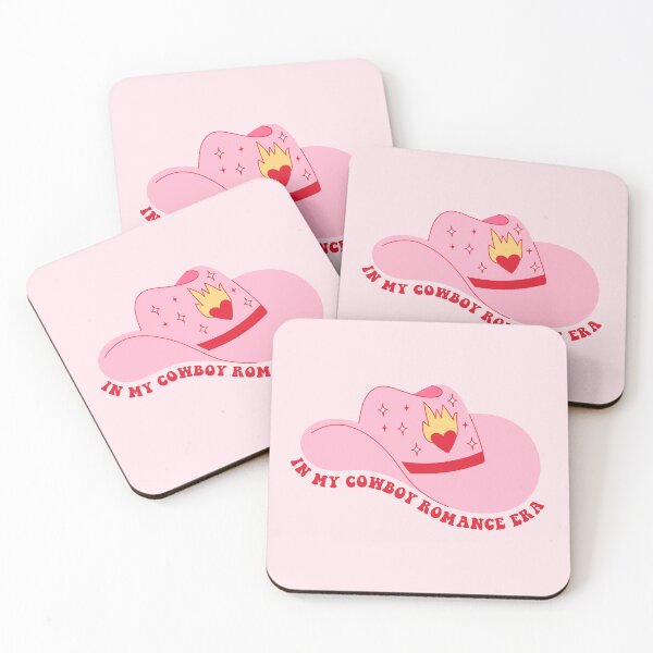 Item preview, In my cowboy romance era. Pink Cowboy hat with hearts.  designed and sold by CoCoArt-Ua.