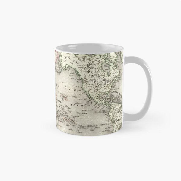 Item preview, Vintage Map of The World (1844) designed and sold by BravuraMedia.
