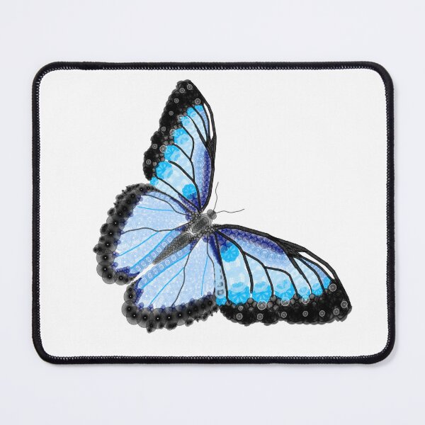 Item preview, Spirograph Blue Butterfly Collage designed and sold by RachelEDesigns.