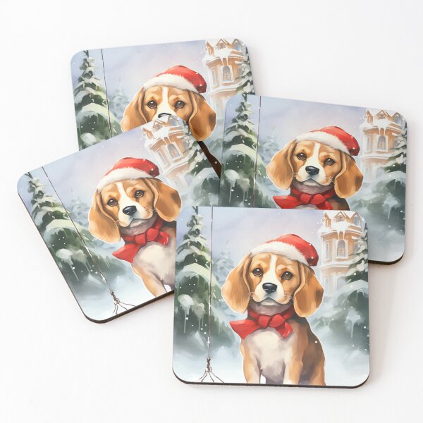 Item preview, Beagles Jingle Bells designed and sold by cute-animals99.