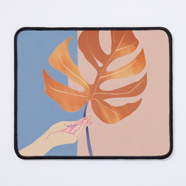 Item preview, Woman hand holding monstera plant leaf designed and sold by igvee.