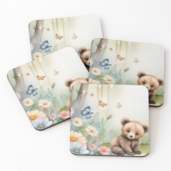 Item preview, Pastel Forest with Baby Bear designed and sold by Sadia  Jannat.