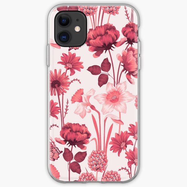 Spring Flowers in Pink iPhone Soft Case