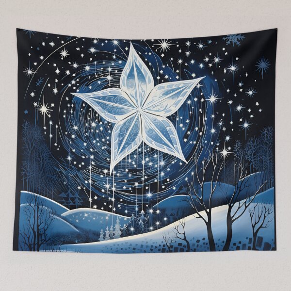 Item preview, Christmas North star holiday print designed and sold by dcrc.