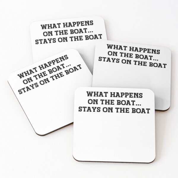 Item preview, What Happens On The Boat Stays On The Boat Funny Pontoon Boating Motor Boatin Lake designed and sold by NovaPixelArtCo.