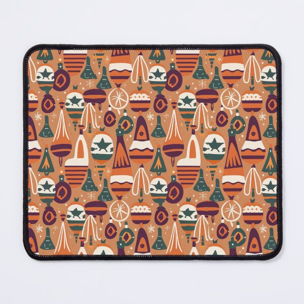 Item preview, Warm Autumn / True Autumn pattern, skin-tone matching, personal color analysis, PCA, mid-century modern christmas pattern designed and sold by look4seasons.