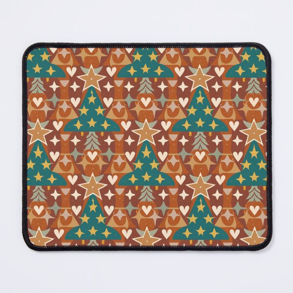 Item preview, Warm Autumn / True Autumn pattern, skin-tone matching, personal color analysis, PCA, mid-century modern christmas pattern designed and sold by look4seasons.