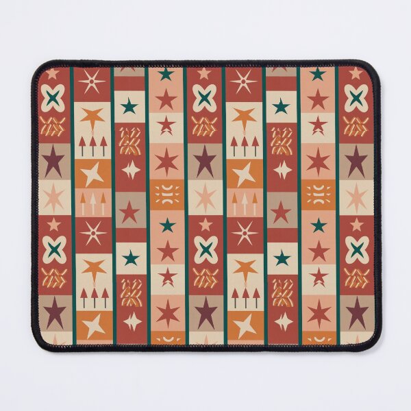 Item preview, Warm Autumn / True Autumn pattern, skin-tone matching, personal color analysis, PCA, mid-century modern christmas pattern designed and sold by look4seasons.