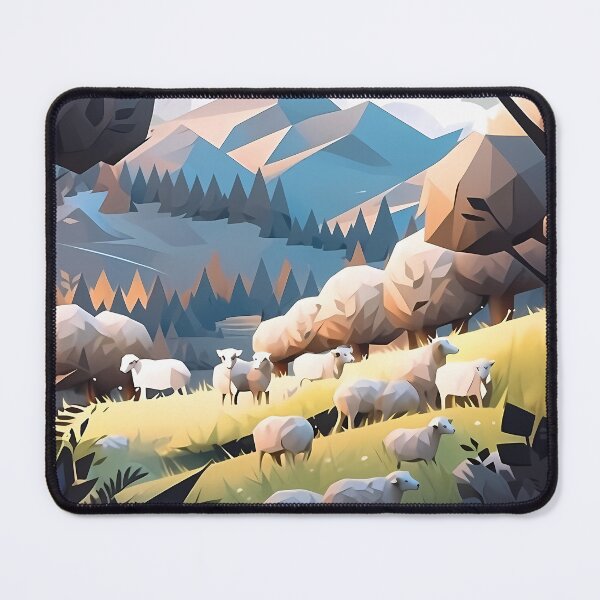 Item preview, Happy Sheep enjoying a sunny day outside- Paper Cutout designed and sold by octoboobs.