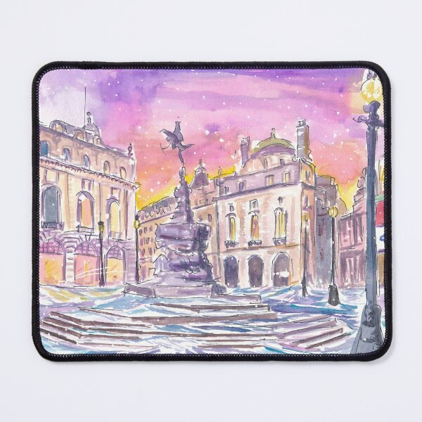 Item preview, Picadilly Circus London in Winter and Snow mood shortly after Sunset designed and sold by artshop77.