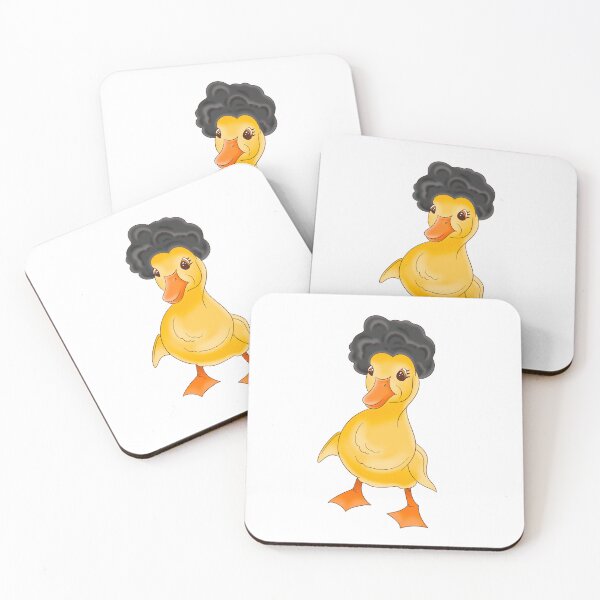 Item preview, Cute duckling wearing wigs  designed and sold by nickardi.