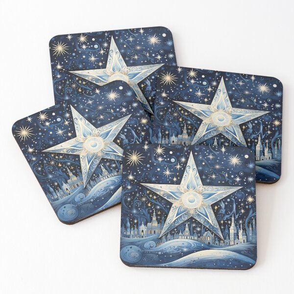 Item preview, christmas north star holiday print designed and sold by dcrc.