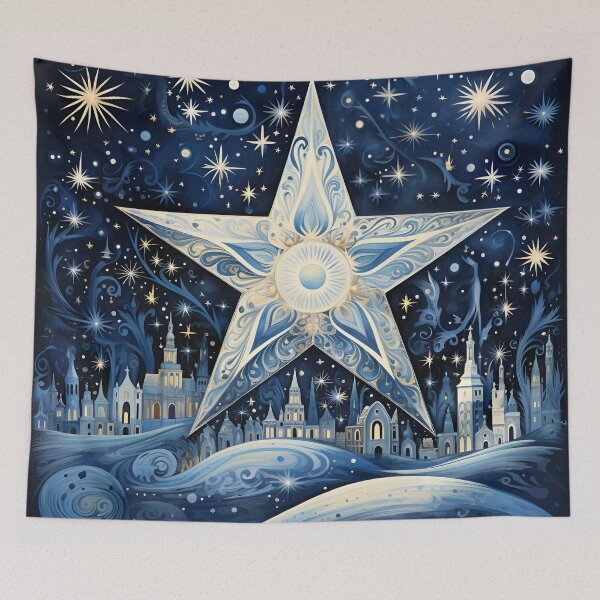 Item preview, christmas north star holiday print designed and sold by dcrc.