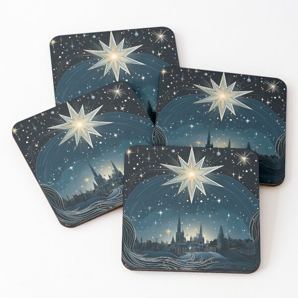 Item preview, christmas north star holiday print designed and sold by dcrc.