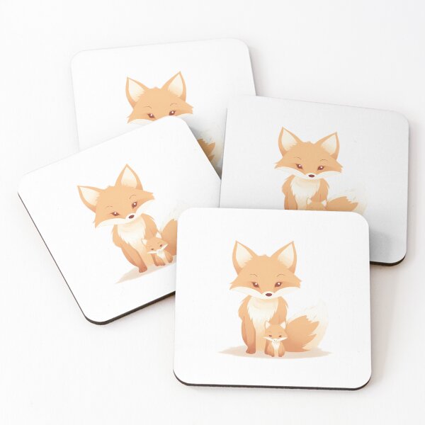 Item preview, Baby and mommy fox designed and sold by PawelNature.