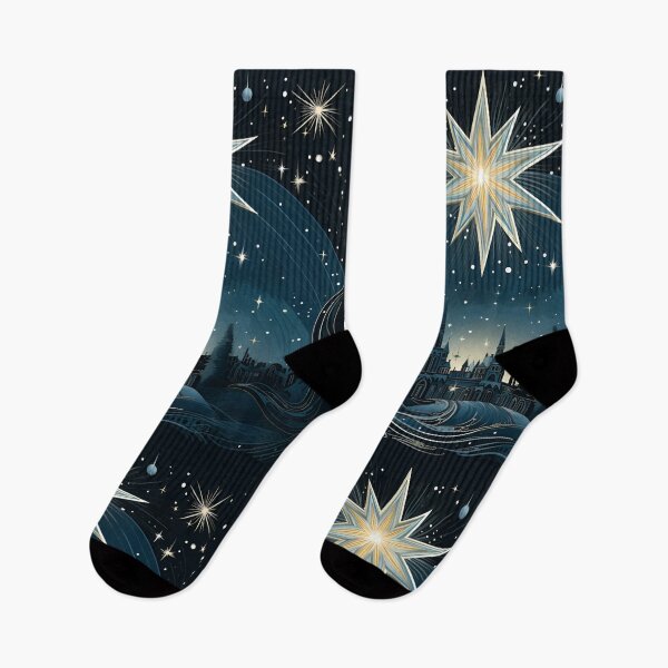 Item preview, christmas north star holiday print designed and sold by dcrc.