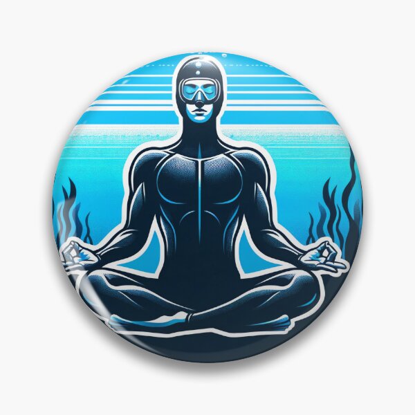 Item preview, Ocean Bed Yoga - Freediver's Tranquil Harmony designed and sold by madtoyman.