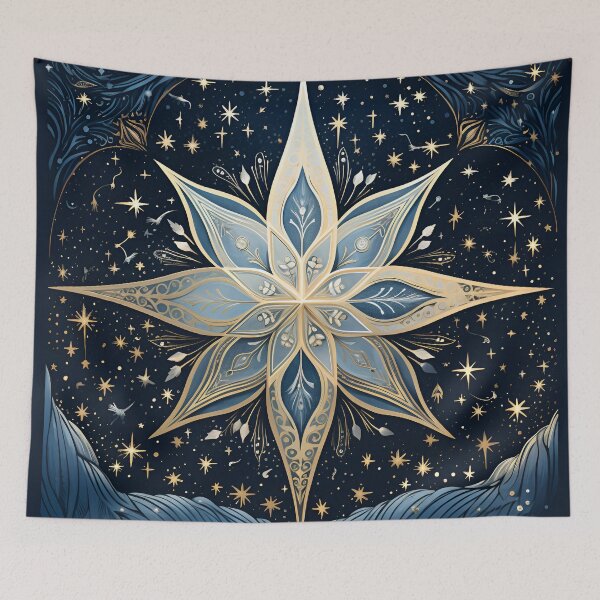 Item preview, christmas north star holiday print designed and sold by dcrc.