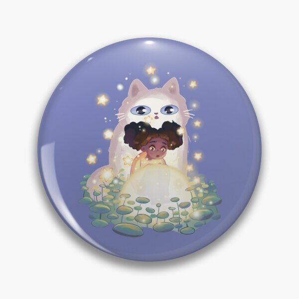Item preview, Cute girl and cat seeing magic  designed and sold by Artofmayara.