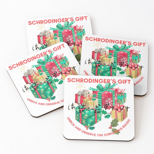 Item preview, Schrodinger's gift, unbox and observe christmas, Physics christmas designed and sold by NoetherSym.
