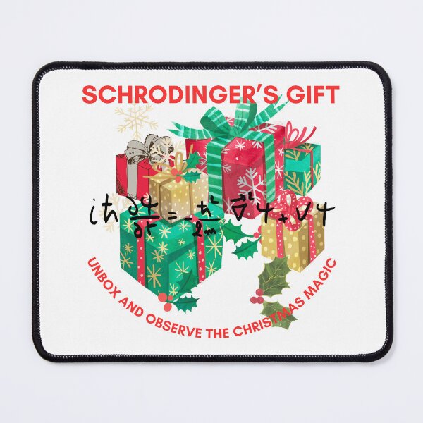 Item preview, Schrodinger's gift, unbox and observe christmas, Physics christmas designed and sold by NoetherSym.