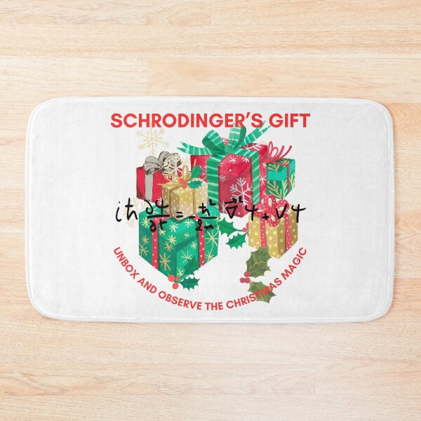 Item preview, Schrodinger's gift, unbox and observe christmas, Physics christmas designed and sold by NoetherSym.