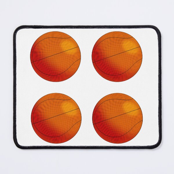 Item preview, 3D Bumpy Orange Basketball Sticker Pack of Four (4) Textured With Thin Lines by Zeesdesign on Redbubble designed and sold by ZEESDESIGN.