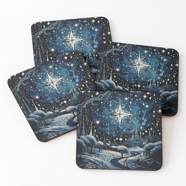 Item preview, christmas north star holiday print designed and sold by dcrc.