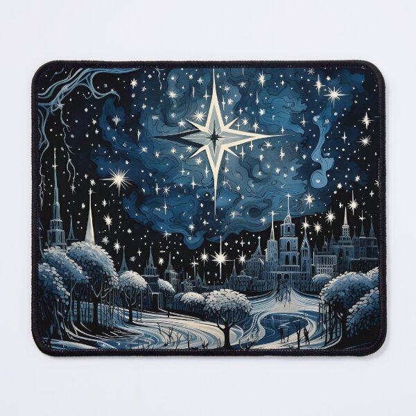 Item preview, christmas north star holiday print designed and sold by dcrc.