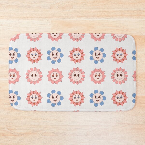 Item preview, vintage happy flower faces designed and sold by huape.