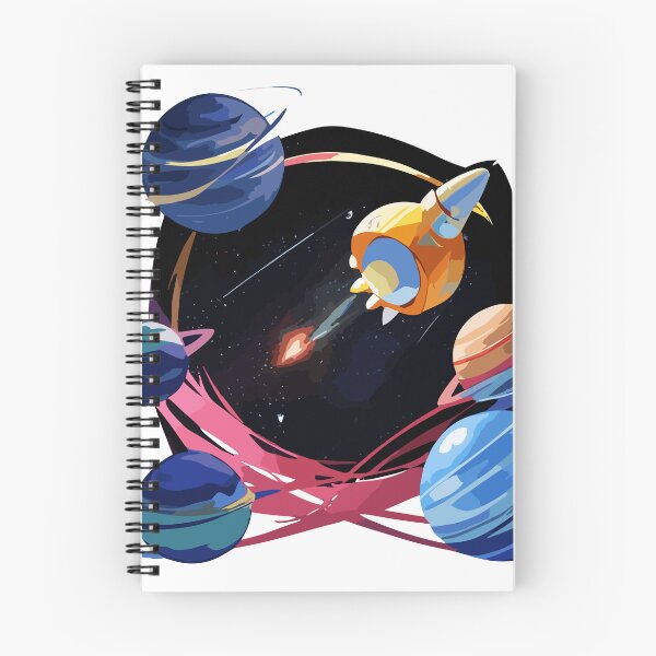 Item preview, amazing design space planets and rocket designed and sold by asmaa gamal.