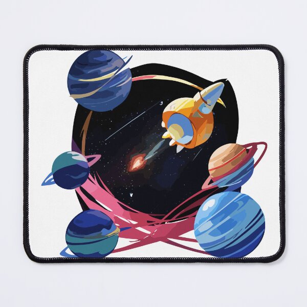 Item preview, amazing design space planets and rocket designed and sold by asmaa gamal.