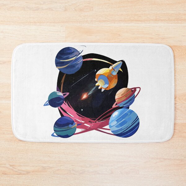 Item preview, amazing design space planets and rocket designed and sold by asmaa gamal.