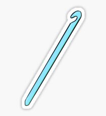 Blue Crochet Hook Sticker