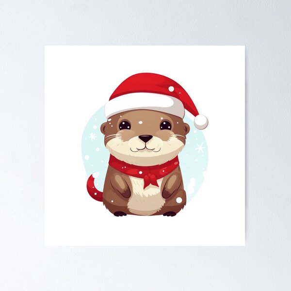 Item preview, Christmas otter designed and sold by PawelNature.