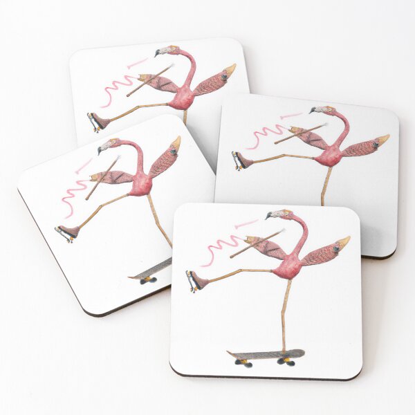 Item preview, Flamingo Fiesta on Wheels designed and sold by existentangst.