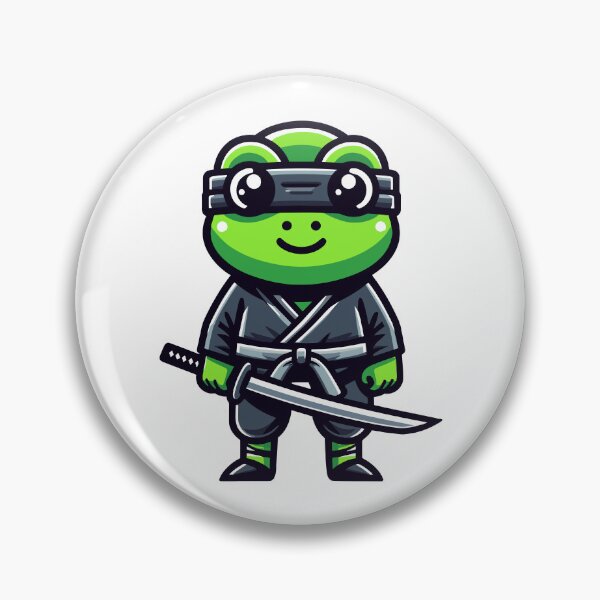 Item preview, Cartoon Ninja Frog designed and sold by RyanBelandres.