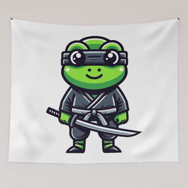 Item preview, Cartoon Ninja Frog designed and sold by RyanBelandres.