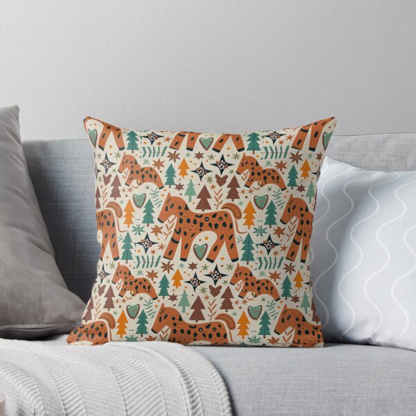 Item preview, Warm Autumn / True Autumn pattern, skin-tone matching, personal color analysis, PCA, mid-century modern christmas pattern designed and sold by look4seasons.