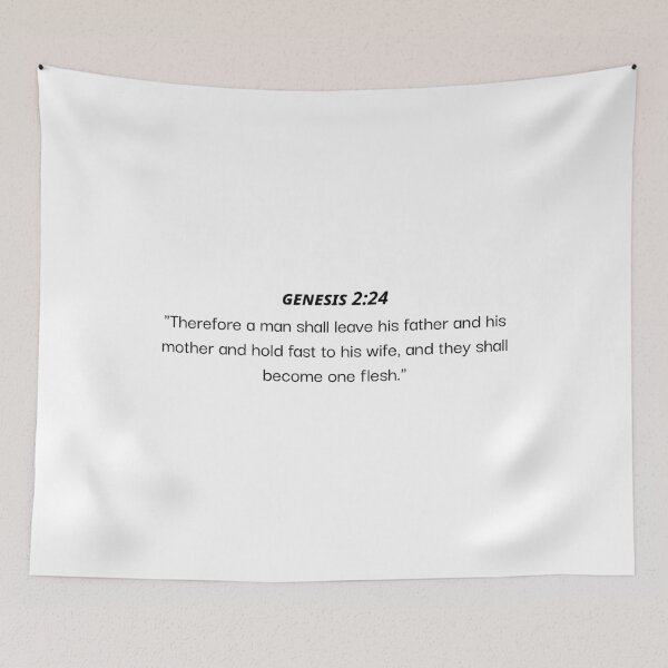 Item preview, Bible quote about marriage designed and sold by Minimalist Quotes and Sayings.