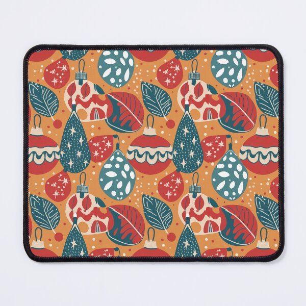Item preview, Warm Autumn / True Autumn pattern, skin-tone matching, personal color analysis, PCA, mid-century modern christmas pattern designed and sold by look4seasons.