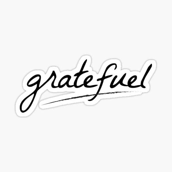 GrateFuel Logo (Black) Sticker