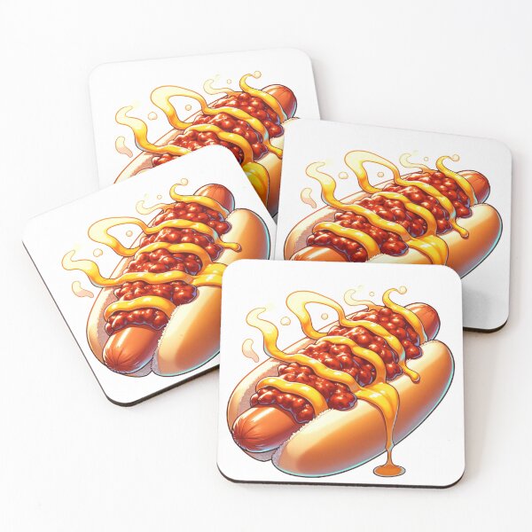 Item preview, Chili Cheese Dog Anime Art designed and sold by EatDrinkEatMore.