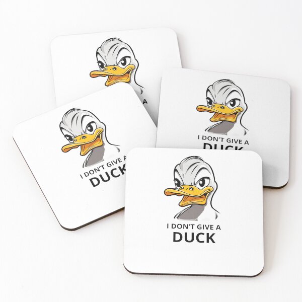 Item preview, I Don't Give a Duck Funny Duck White and Yellow designed and sold by Goondzik.