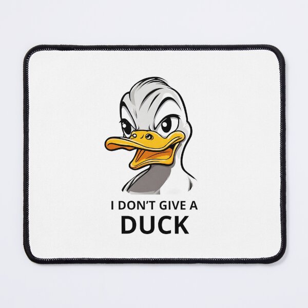 Item preview, I Don't Give a Duck Funny Duck White and Yellow designed and sold by Goondzik.