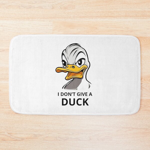 Item preview, I Don't Give a Duck Funny Duck White and Yellow designed and sold by Goondzik.
