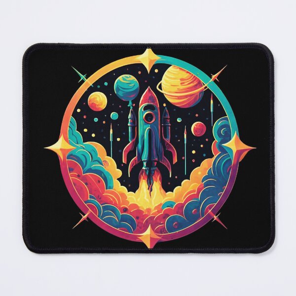 Item preview, space planets and rocket designed and sold by asmaa gamal.