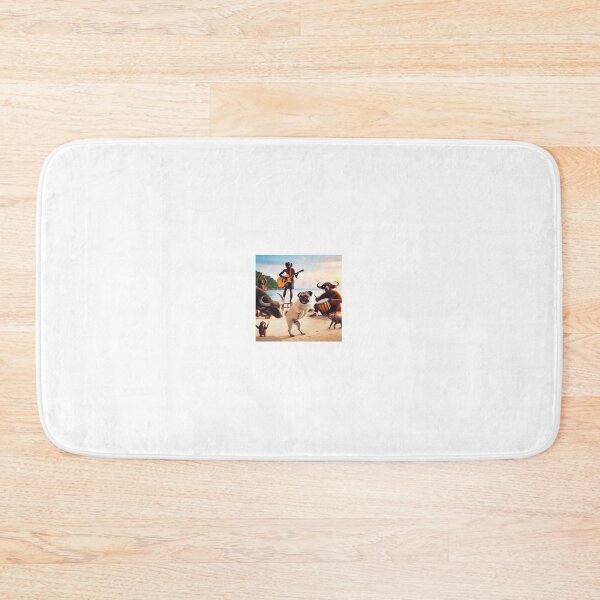 Item preview, A pug dog dances a Hawaiian dance designed and sold by Nuipreecha2519.